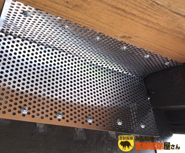 ハクビシンの侵入防止事例